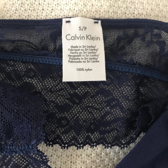 🔥NWT Unpadded Calvin Klein Navy Blue Bralette - Picture 5 of 6